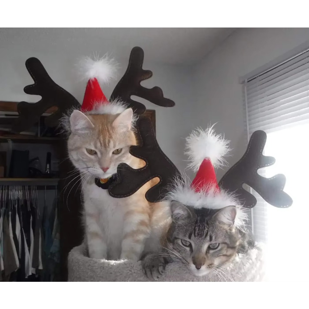 Reindeer Antlers Headband - Cerchietto con corna di renna natalizie