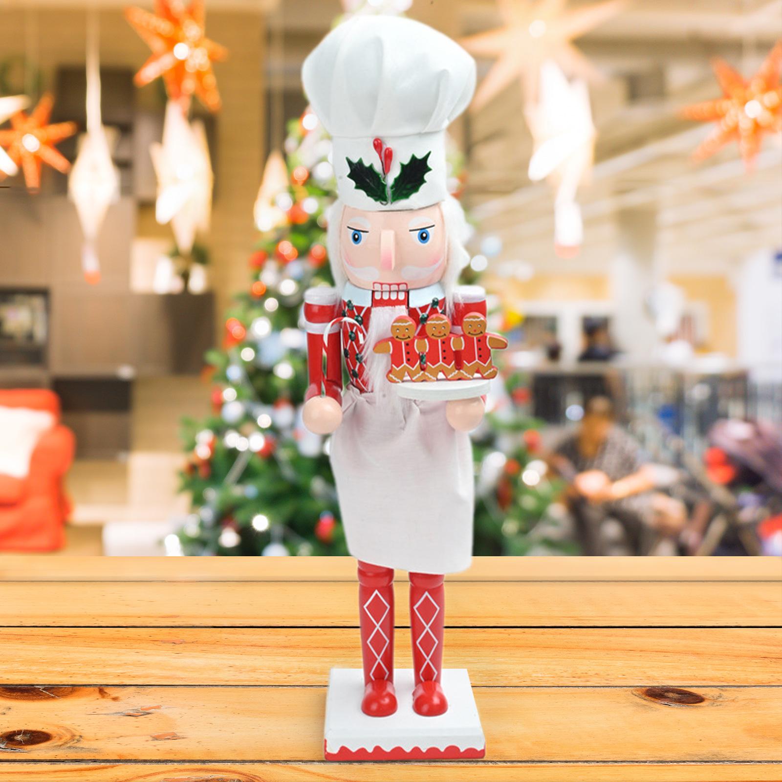 Nutcracker Figurine - Statua Schiaccianoci Natalizia, Statuetta in Legno,