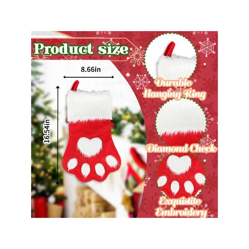 Calza di Natale in peluche a f - Christmas Stocking Hanging recensione e prezzo